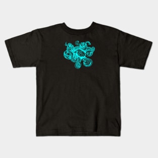 Neon Octopus Kids T-Shirt